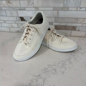 Allbirds Off-White Cream Men's Canvas Sneakers Size 10 Comfort Insole